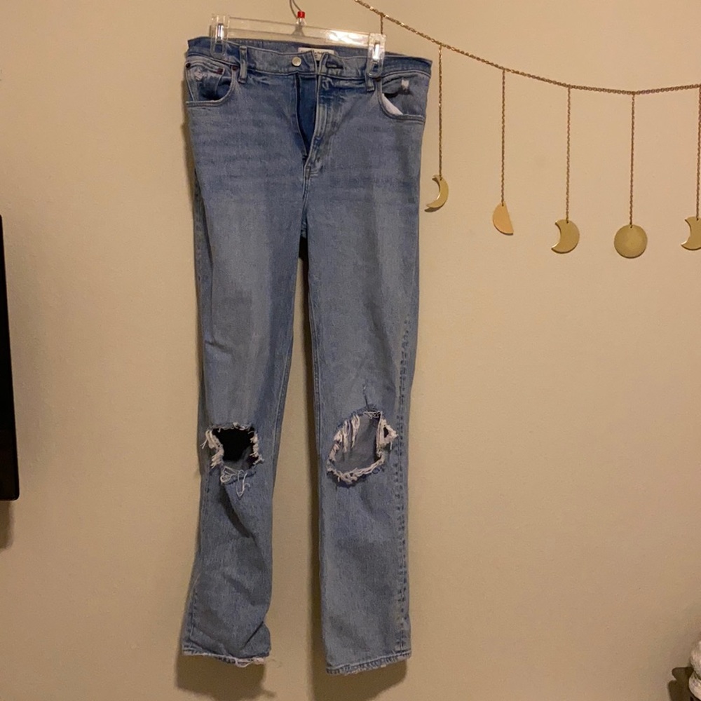 90s straight ultra high rise jeans from Abercrombie - size 8 long